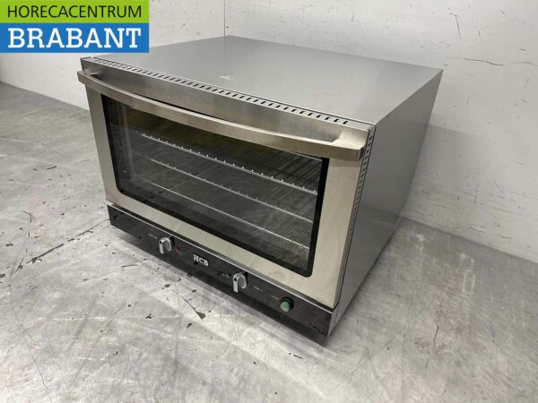 Four à convection à air chaud en acier inoxydable Four à pâtisserie Injection d'humidité / Vapeur 60/40 cm 110 litres 400V Horeca – Image 2