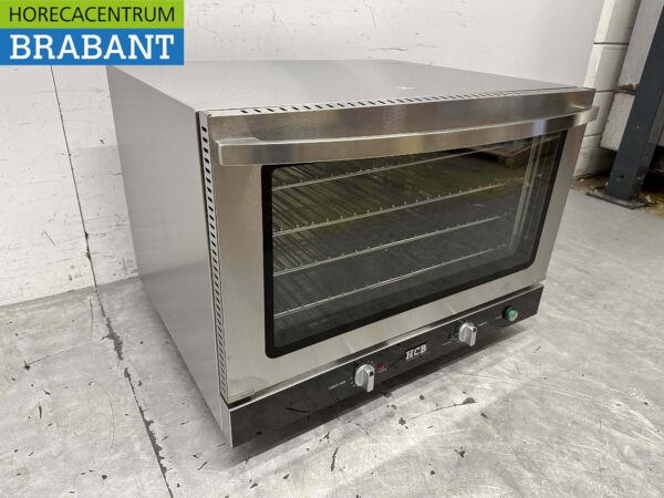 Four à convection à air chaud en acier inoxydable Four à pâtisserie Injection d'humidité / Vapeur 60/40 cm 110 litres 400V Horeca – Image 3
