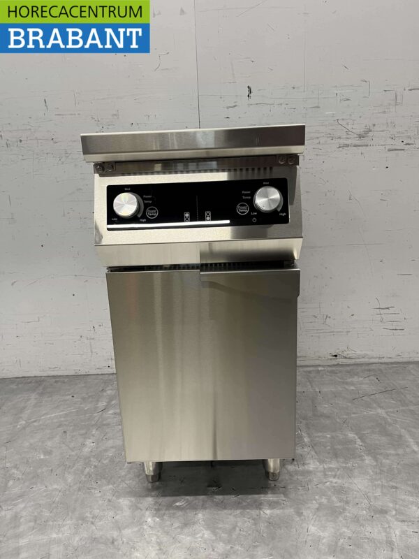 Acier inoxydable Plaque à induction 2 brûleurs 8,5 kW 400V 40 cm Horeca – Image 5