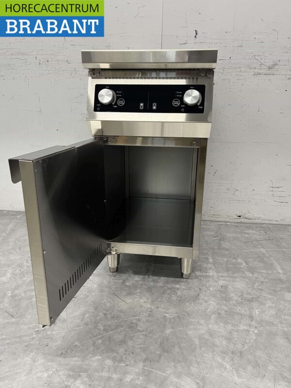 Acier inoxydable Plaque à induction 2 brûleurs 8,5 kW 400V 40 cm Horeca – Image 7