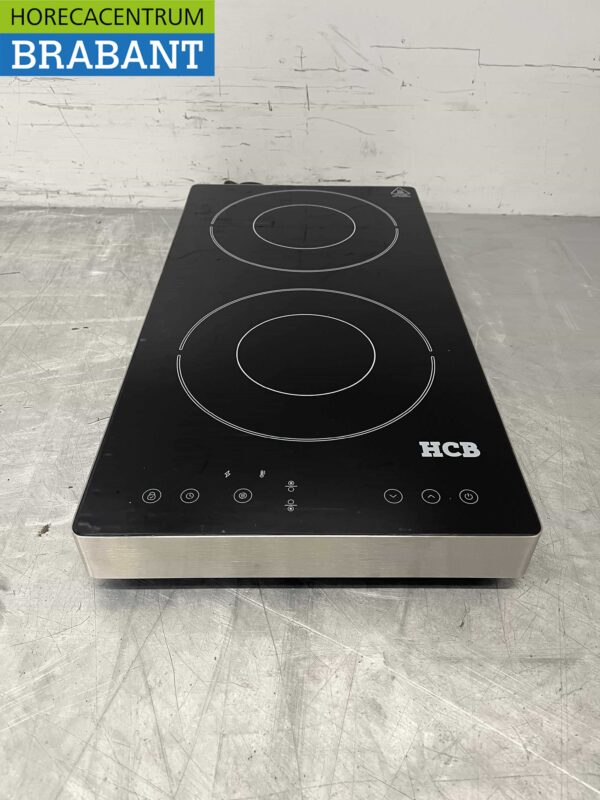 RVS Plaque à induction 2 brûleurs 3,5 kW 230V Horeca