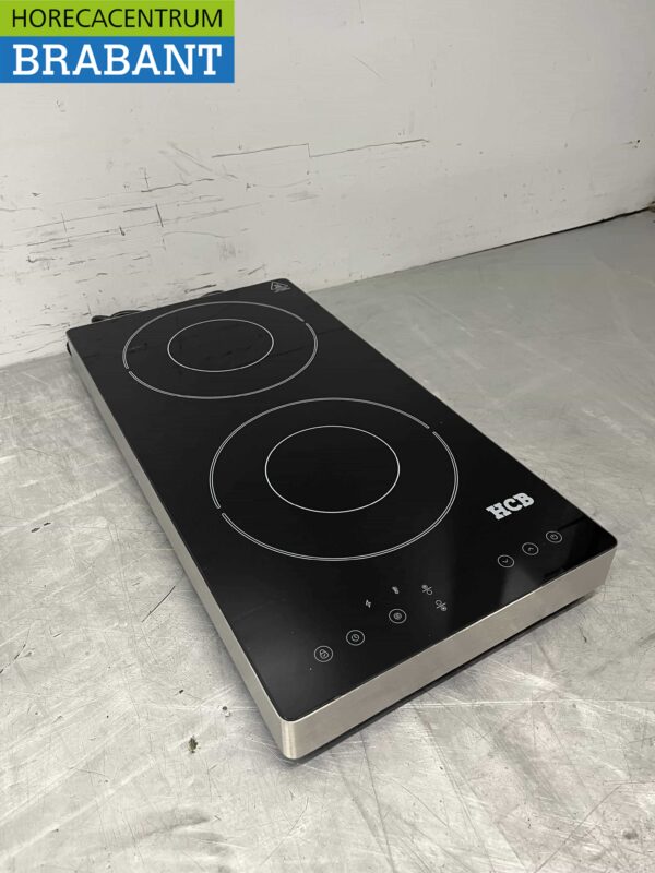 RVS Plaque à induction 2 brûleurs 3,5 kW 230V Horeca – Image 3