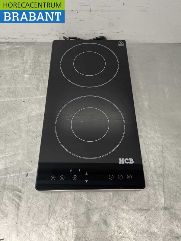RVS Plaque à induction 2 brûleurs 3,5 kW 230V Horeca – Image 4