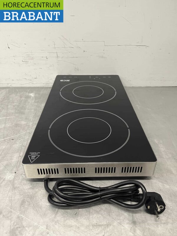 RVS Plaque à induction 2 brûleurs 3,5 kW 230V Horeca – Image 5