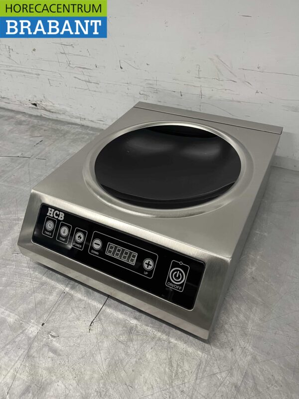 Acier inoxydable wok à induction brûleur wok plaque wok 3,5 kW 230V Horeca – Image 2