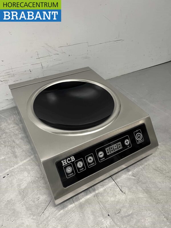 Acier inoxydable wok à induction brûleur wok plaque wok 3,5 kW 230V Horeca – Image 3