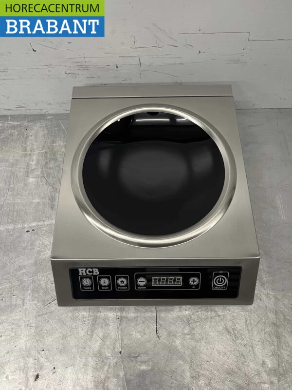 Acier inoxydable wok à induction brûleur wok plaque wok 3,5 kW 230V Horeca – Image 4