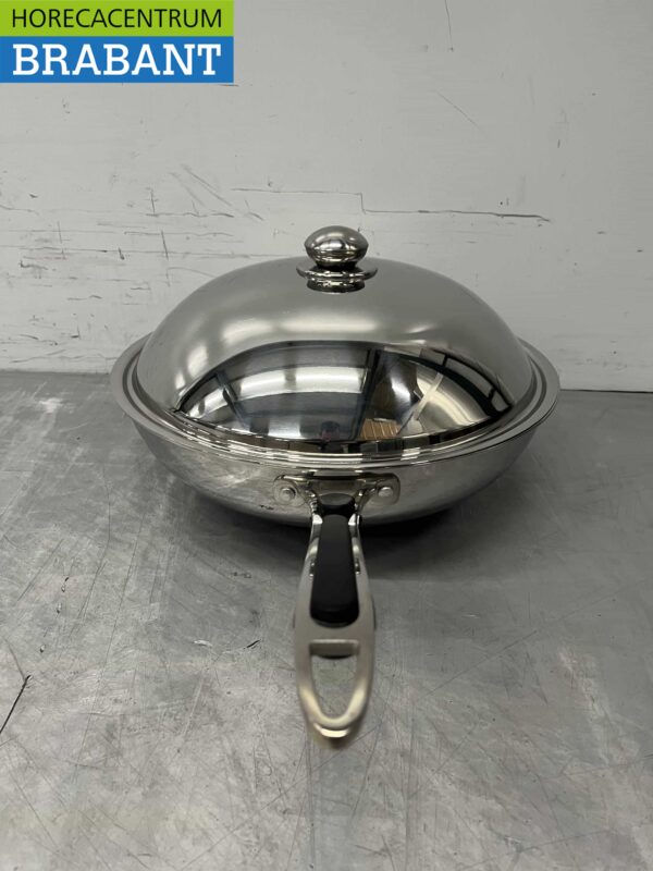 HCB acier inoxydable Universal induction wok pan wok with lid 36 cm Catering