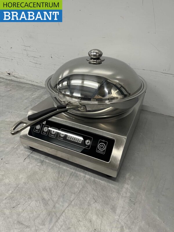 Acier inoxydable wok à induction brûleur wok plaque wok 3,5 kW 230V Horeca – Image 7