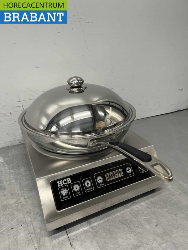 Acier inoxydable wok à induction brûleur wok plaque wok 3,5 kW 230V Horeca – Image 8