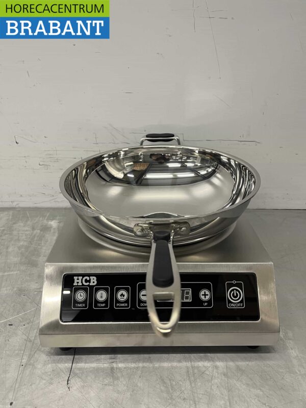 Acier inoxydable wok à induction brûleur wok plaque wok 3,5 kW 230V Horeca – Image 9