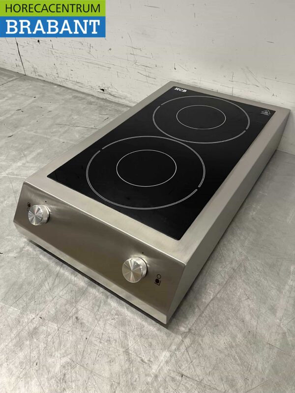 Acier inoxydable Plaque à induction double 7 kW 400V Horeca – Image 2