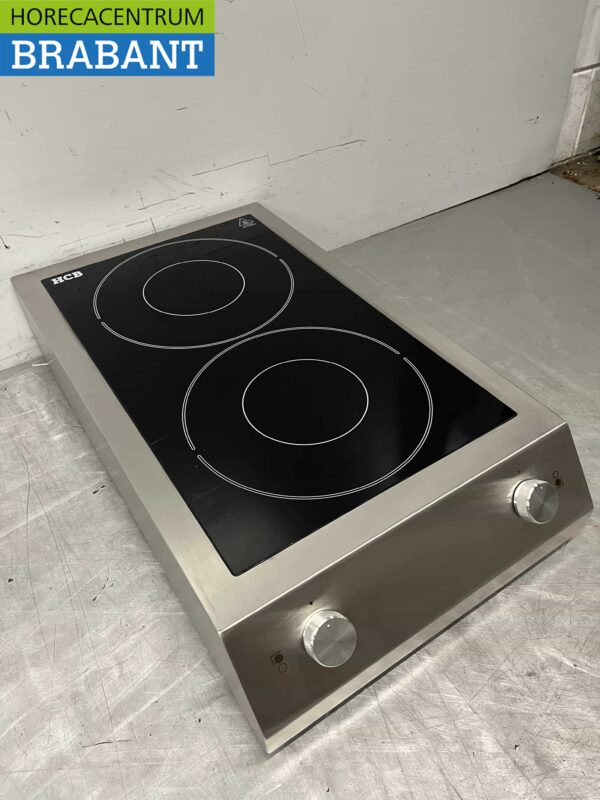 Acier inoxydable Plaque à induction double 7 kW 400V Horeca – Image 3
