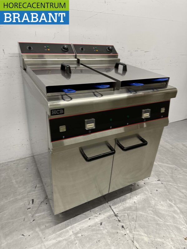 HCB Acier inoxydable Friteuse double Friteuse 2 x 30 litres 2 x 10 kW 400V Horeca – Image 3