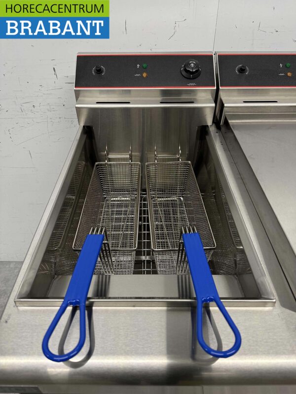 HCB Acier inoxydable Friteuse double Friteuse 2 x 30 litres 2 x 10 kW 400V Horeca – Image 5