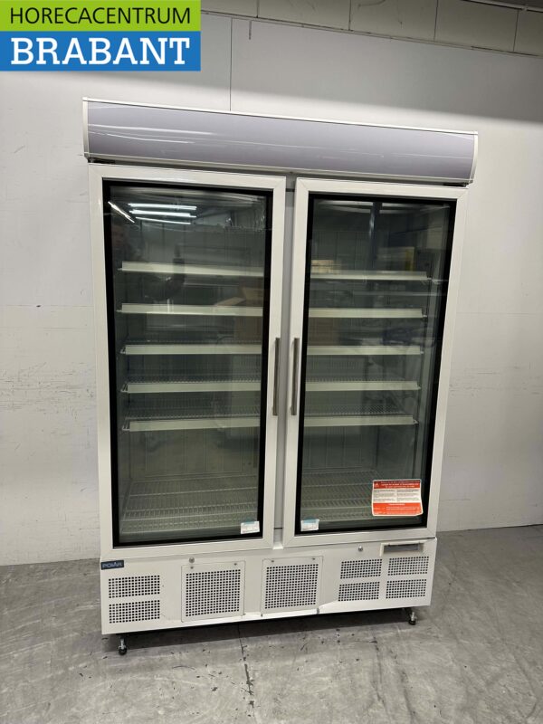 Polar GH507 Congélateur à double porte en verre Congélateur 920 litres 230V Horeca