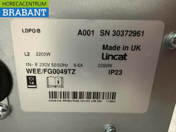 Four à pizza Lincat Lynx 400 en acier inoxydable 1 pizza 230V Horeca – Image 6