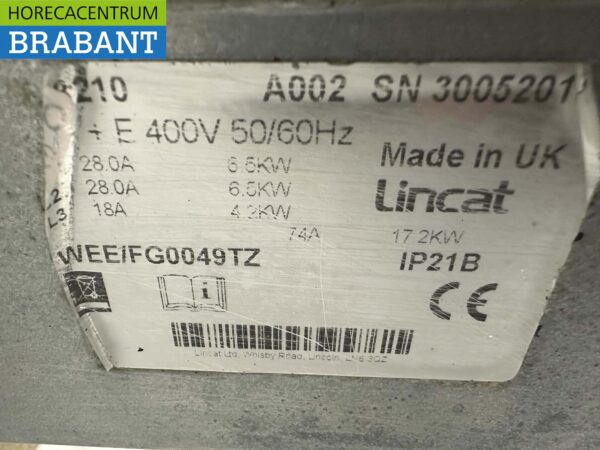 Lincat Acier inoxydable Clam Grill Hamburger Plaque grill 80 cm 17,2kW 400V Horeca – Image 7
