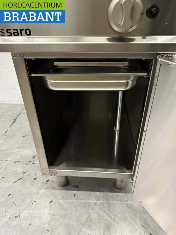 Gril en pierre Saro Lava en acier inoxydable 40 cm Gaz Restauration – Image 5