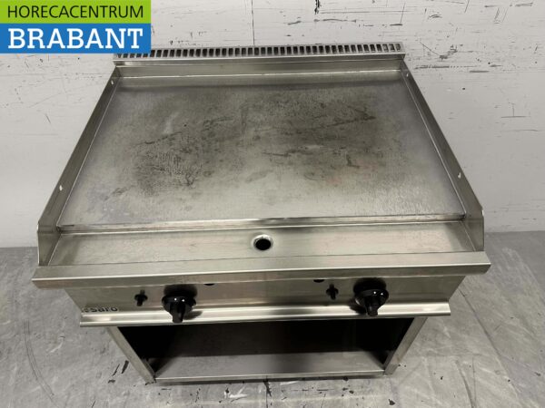 Planche à griller Saro en acier inoxydable Planche à griller 2 zones 80 cm GAS Horeca – Image 2