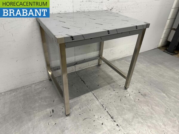 Table de travail en acier inoxydable Premium-line 90 x 70 x 85 cm Restauration – Image 2