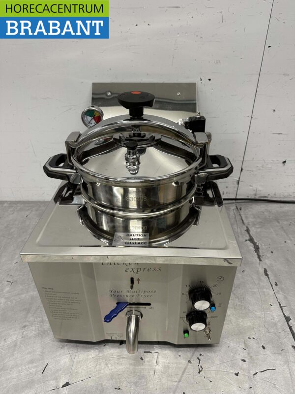 Acier inoxydable Friteuse haute pression Friteuse 15 litres 230V Horeca