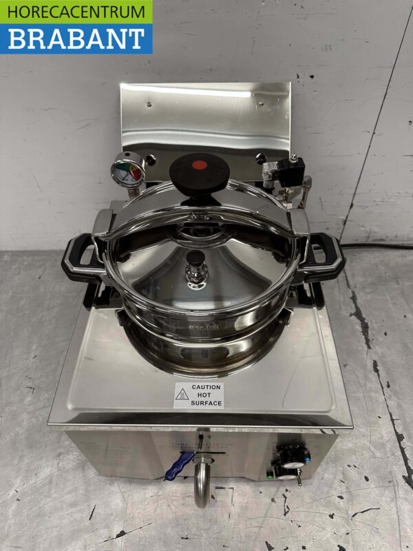 Acier inoxydable Friteuse haute pression Friteuse 15 litres 230V Horeca – Image 2