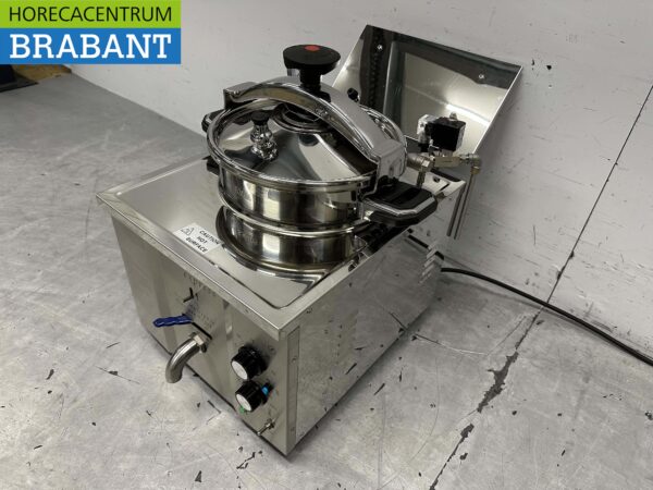 Acier inoxydable Friteuse haute pression Friteuse 15 litres 230V Horeca – Image 3