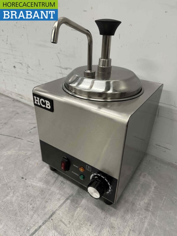 Pompe à sauce chauffante en acier inoxydable Chauffe-sauce 2 litres Fromage Caramel Beurre Chili Fondant 230V Horeca – Image 2