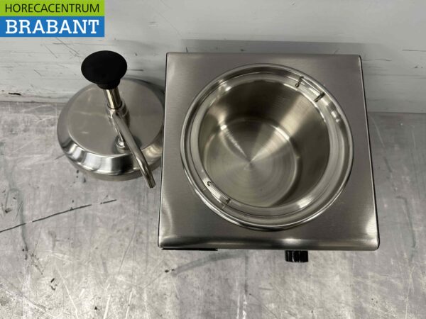 Pompe à sauce chauffante en acier inoxydable Chauffe-sauce 2 litres Fromage Caramel Beurre Chili Fondant 230V Horeca – Image 5