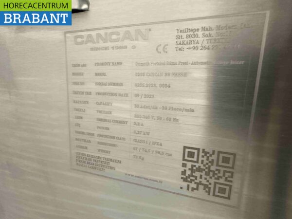 Cancan Presse-agrumes automatique avec système de self-service 230V Horeca – Image 7