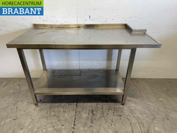 Table de travail en acier inoxydable 145 x 70 x 88 cm Horeca