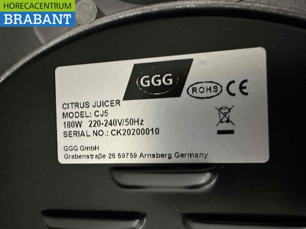 GGG presse-agrumes 230V Horeca – Image 5