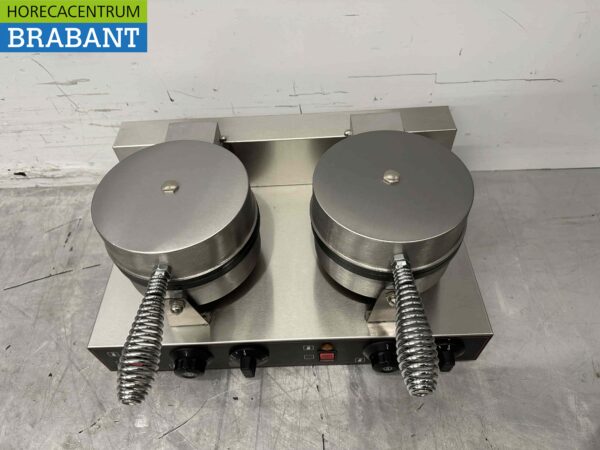 Gaufrier double en acier inoxydable avec minuterie 230V Restauration – Image 2
