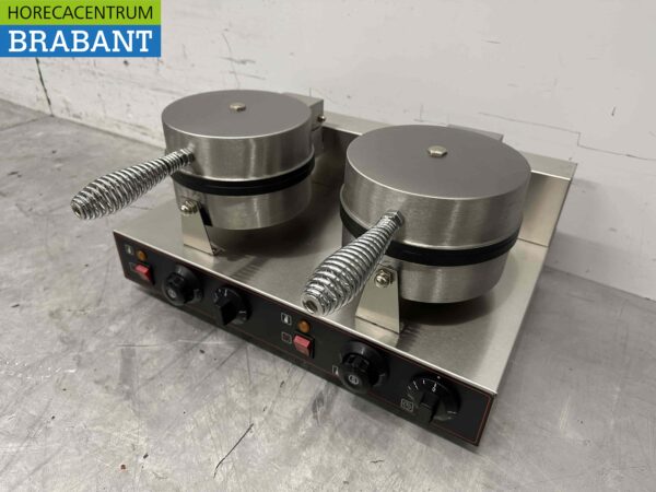 Gaufrier double en acier inoxydable avec minuterie 230V Restauration – Image 3