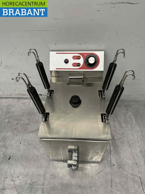 Acier inoxydable Cuiseur de pâtes électrique Pâtes 4 paniers 230V Restauration – Image 2