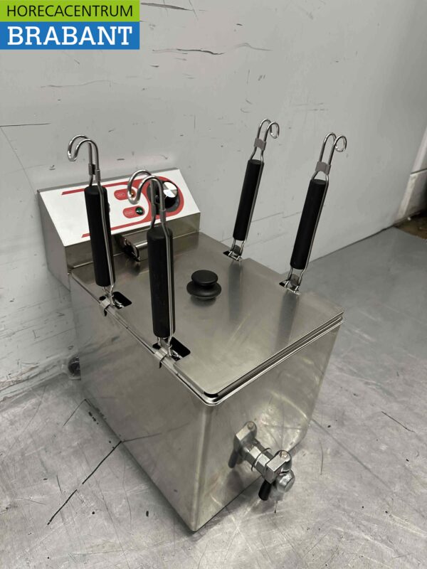 Acier inoxydable Cuiseur de pâtes électrique Pâtes 4 paniers 230V Restauration – Image 3