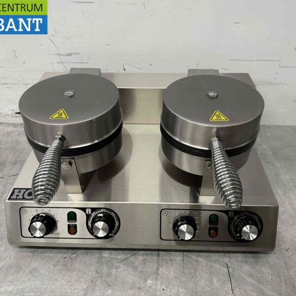 Gaufrier double en acier inoxydable avec minuterie 230V Restauration