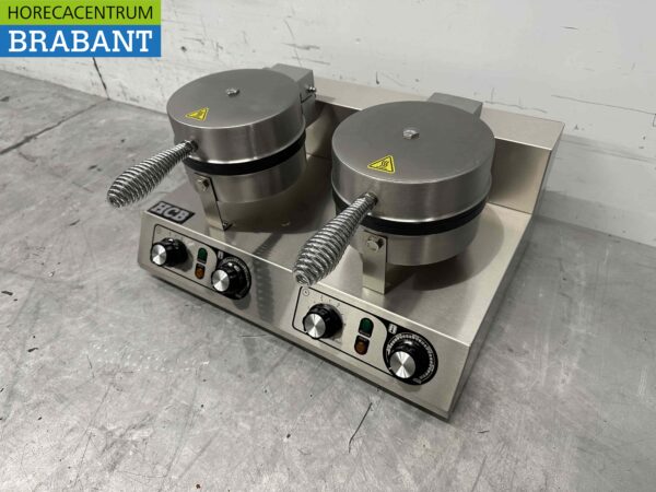 Gaufrier double en acier inoxydable avec minuterie 230V Restauration – Image 2