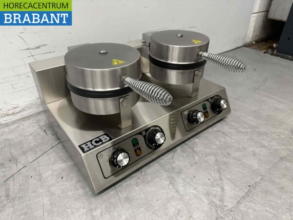 Gaufrier double en acier inoxydable avec minuterie 230V Restauration – Image 3