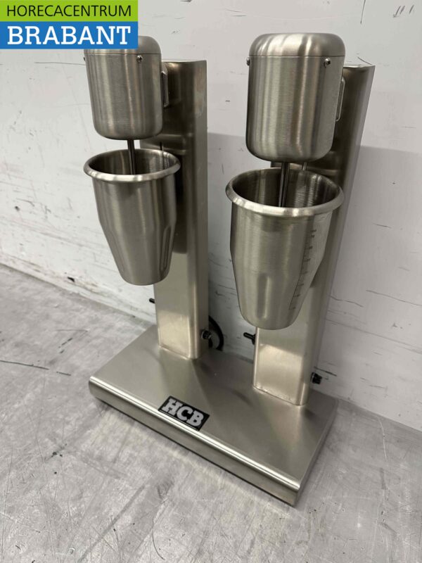 Double milk-shaker en acier inoxydable Milk shaker Milk shake mixer 750 ml 230V Horeca – Image 2