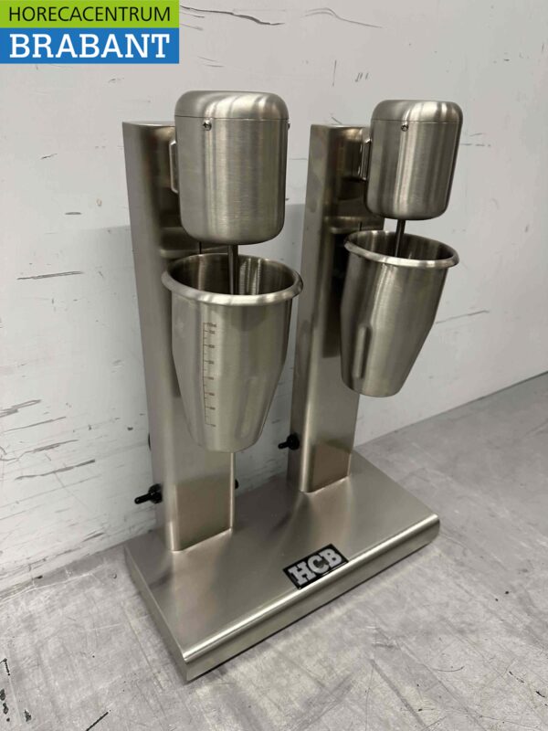 Double milk-shaker en acier inoxydable Milk shaker Milk shake mixer 750 ml 230V Horeca – Image 3