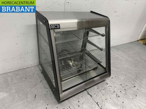 Vitrine chauffante en acier inoxydable Vitrine chauffante 63,5 cm 230V Horeca – Image 2