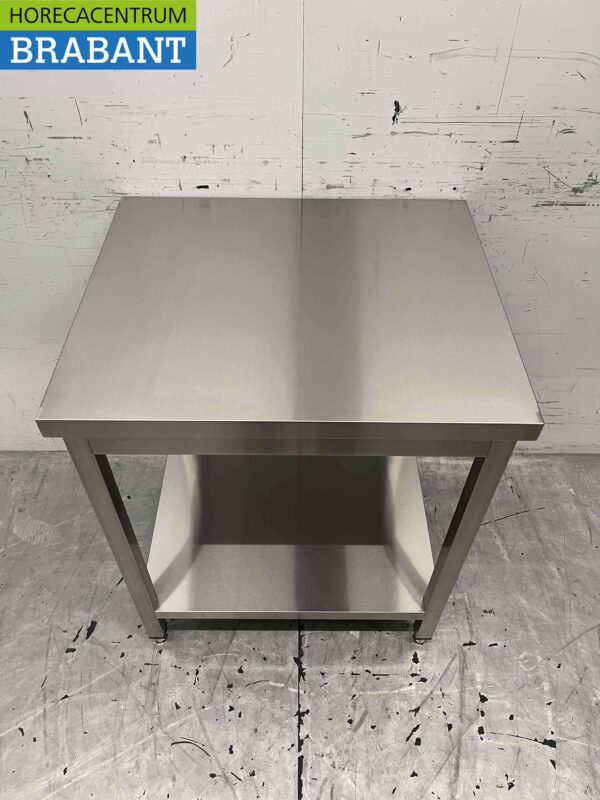 Table de travail en acier inoxydable Basic-line 70 x 60 x 85 cm Restauration – Image 4