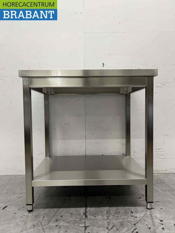 Table de travail en acier inoxydable Basic-line 80 x 60 x 85 cm Restauration – Image 4