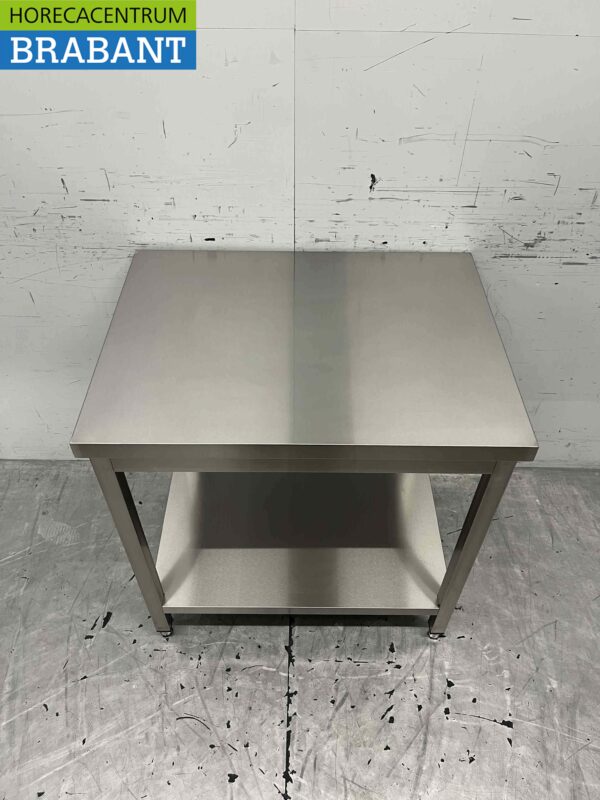 Table de travail en acier inoxydable Basic-line 80 x 60 x 85 cm Restauration – Image 5
