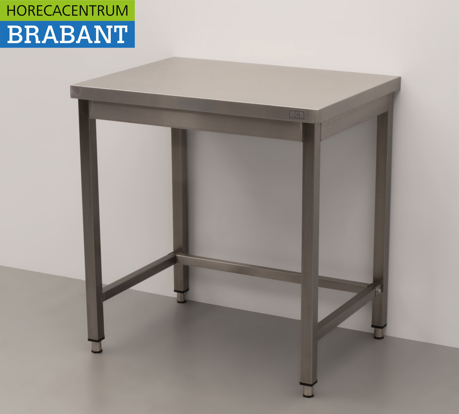 Table de travail HCB en acier inoxydable Basic-line 80 x 60 x 85 cm Restauration – Image 2