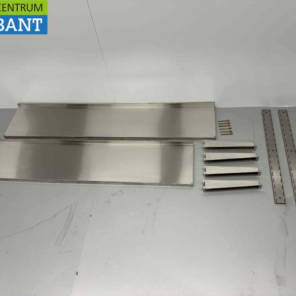 Étagère double en acier inoxydable Basic-line 150 x 30 cm Horeca