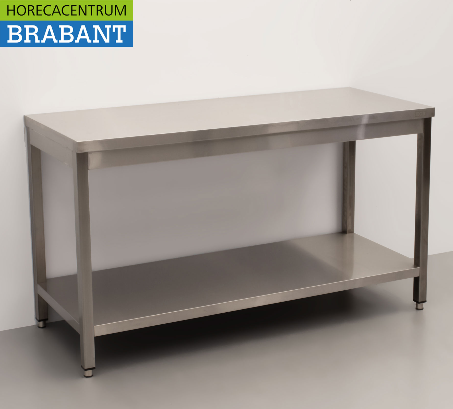 HCB acier inoxydable Table de travail Basic-line 150 x 60 x 85 cm Horeca – Image 3