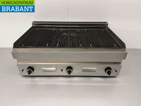 Gril en pierre en acier inoxydable 650 Series 102 cm 16.5 kW Gas Horeca